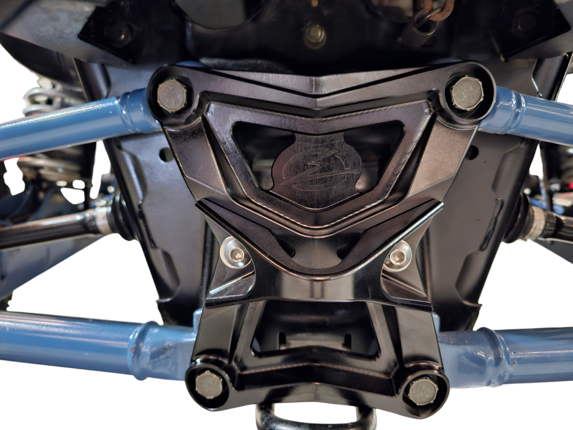 Polaris RZR Pro XP Radius Rod Plate with Tow Hook (Black)