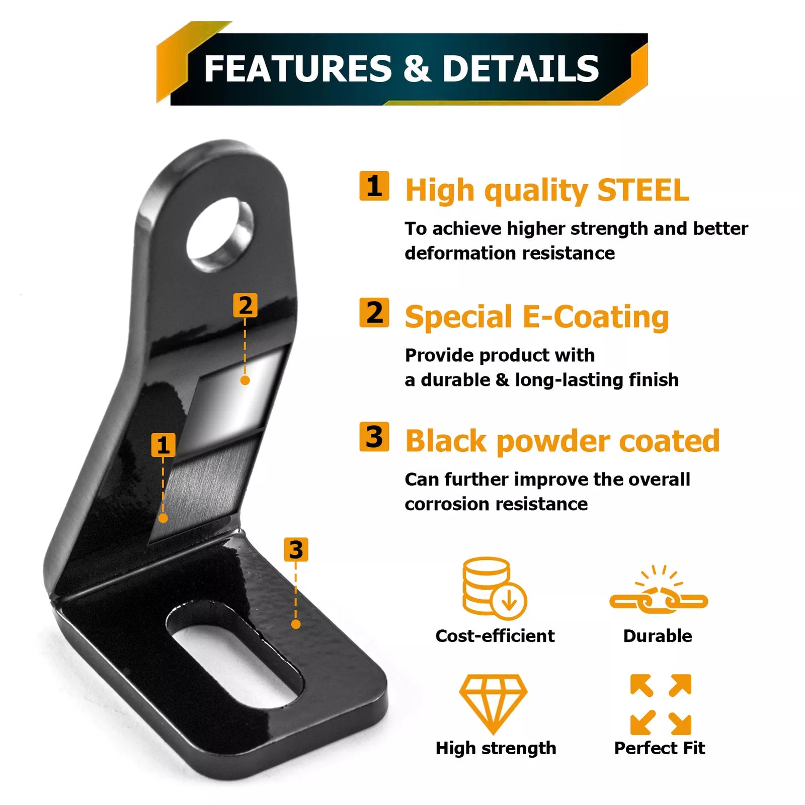 Polaris RZR Pro XP / Turbo R 32" LED Light Bar Mounting Brackets GGLighting