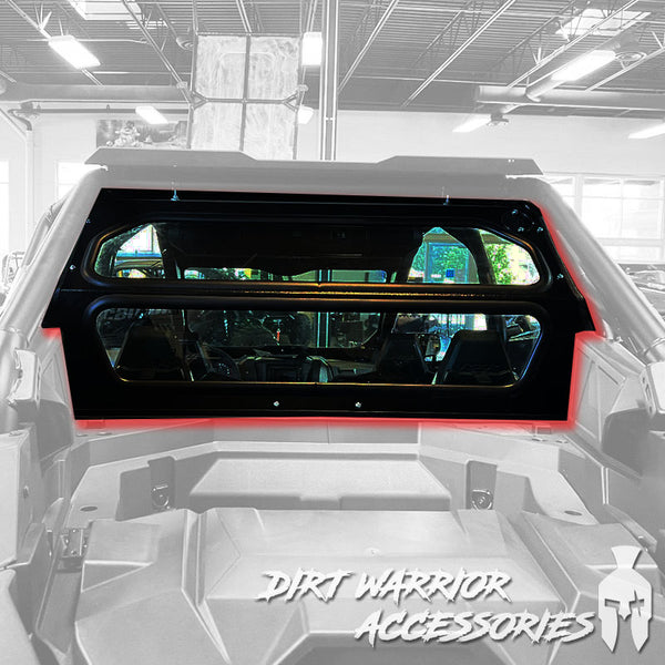 Polaris RZR Pro XP / Turbo R Glass Rear Windshield Dirt Warrior Accessories