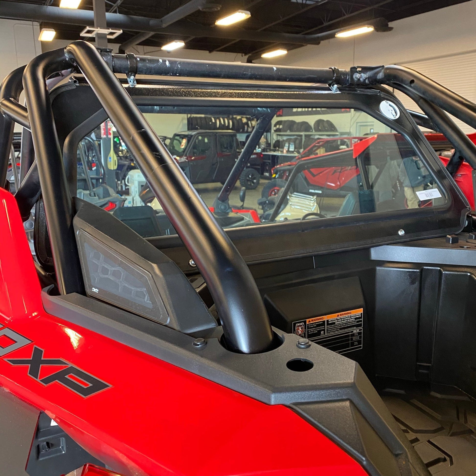 Polaris RZR Pro XP / Turbo R Glass Rear Windshield Dirt Warrior Accessories