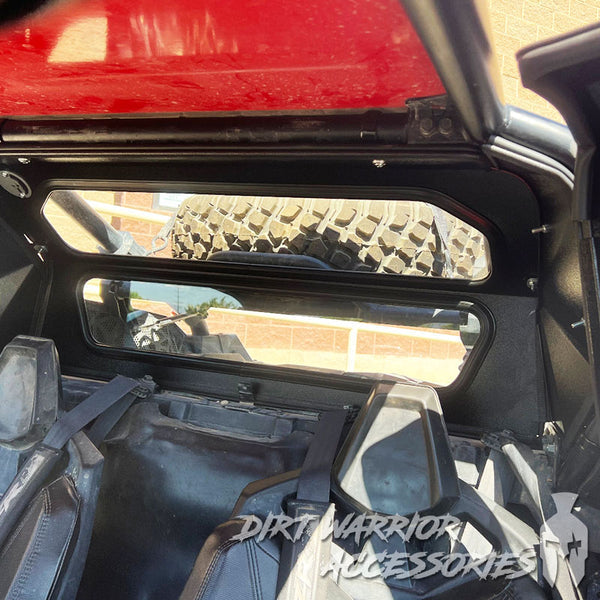 Polaris RZR Pro XP / Turbo R Glass Rear Windshield Dirt Warrior Accessories