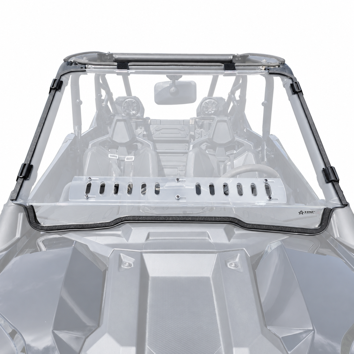 Polaris RZR Pro XP / Turbo R Scratch Resistant Polycarbonate Front Windshield | 3 Star UTV