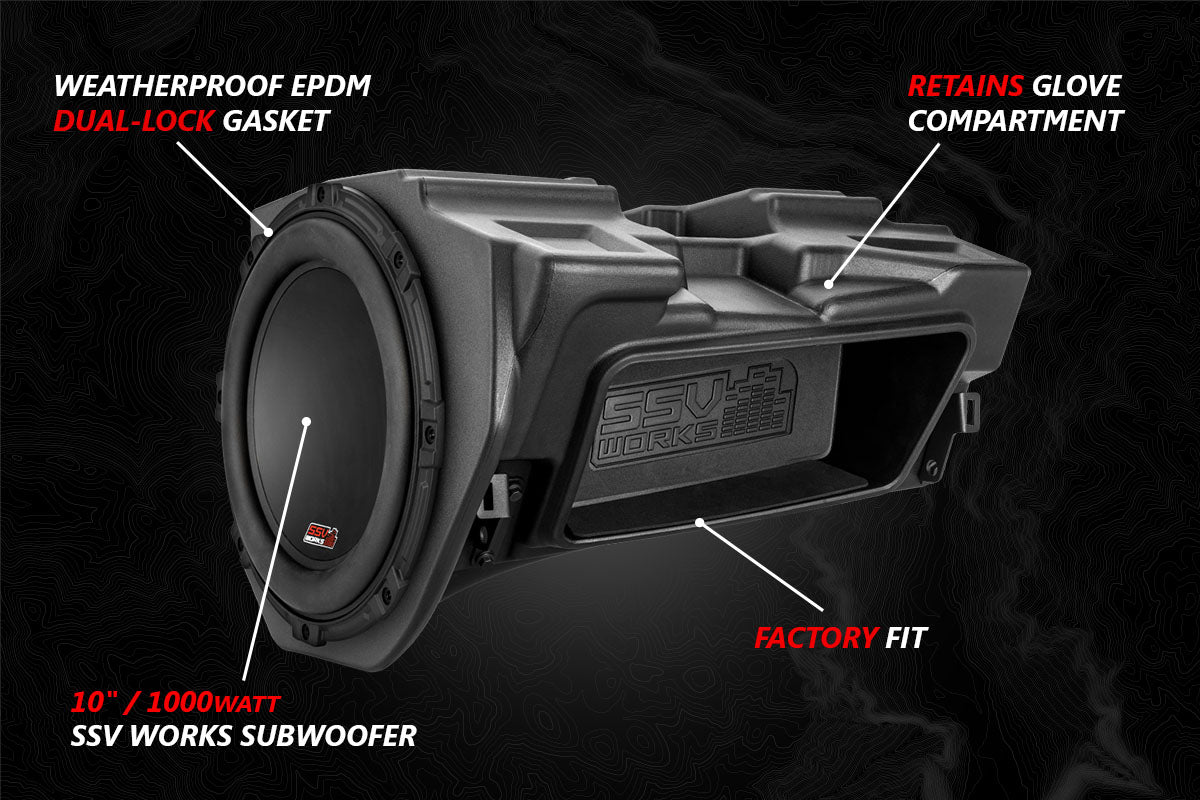 Polaris RZR Ride Command (2014-2023) V-Spec 3 Speaker Kit SSV Works