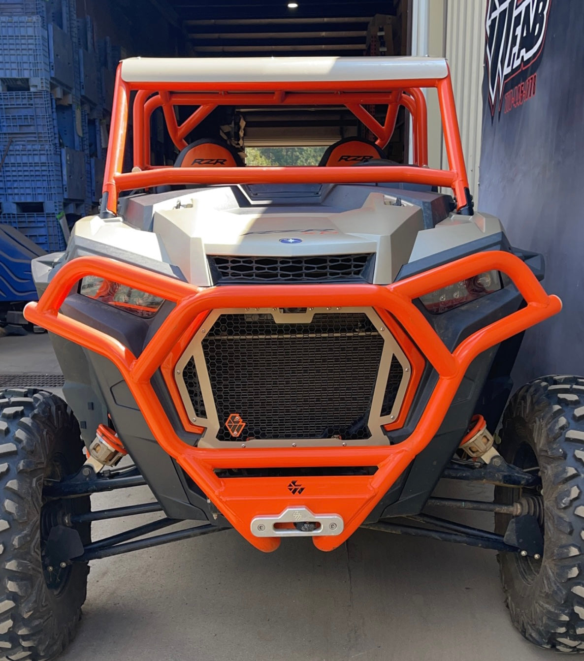 Polaris RZR Turbo S Front Snap-In Grille L&W Fab