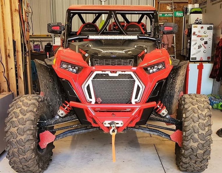 Polaris RZR Turbo S Front Snap-In Grille L&W Fab