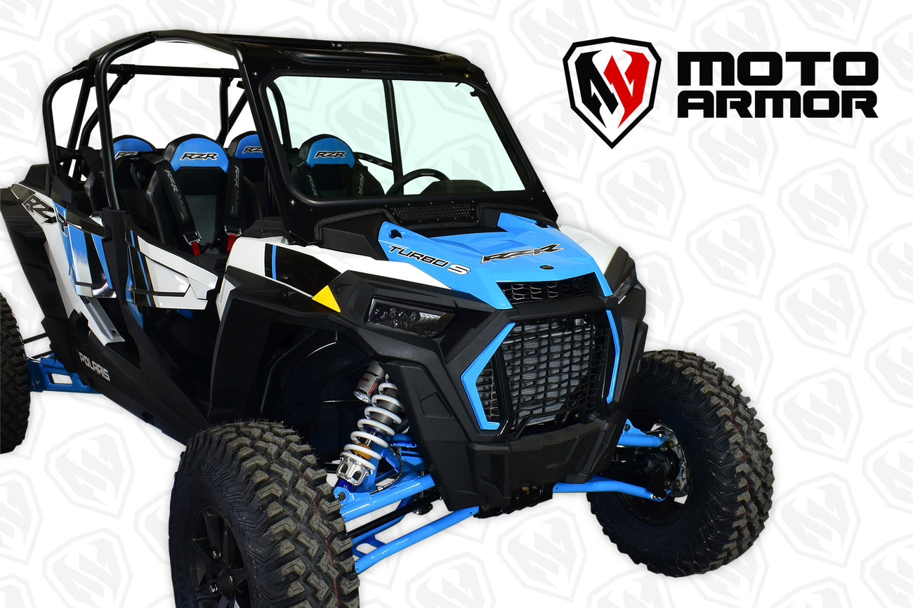 Polaris RZR Turbo S Full Glass Windshield Moto Armor