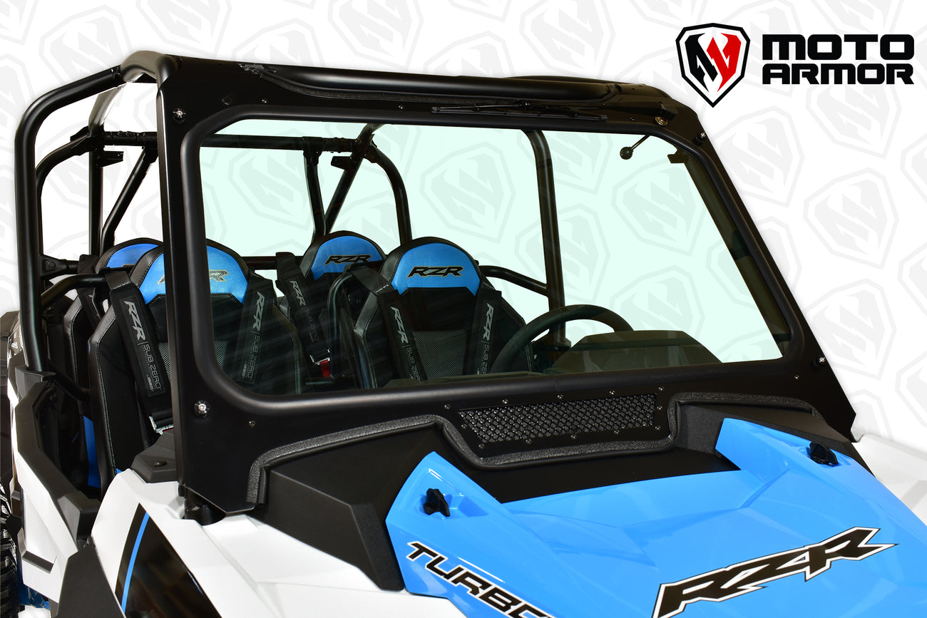 Polaris RZR Turbo S Full Glass Windshield Moto Armor