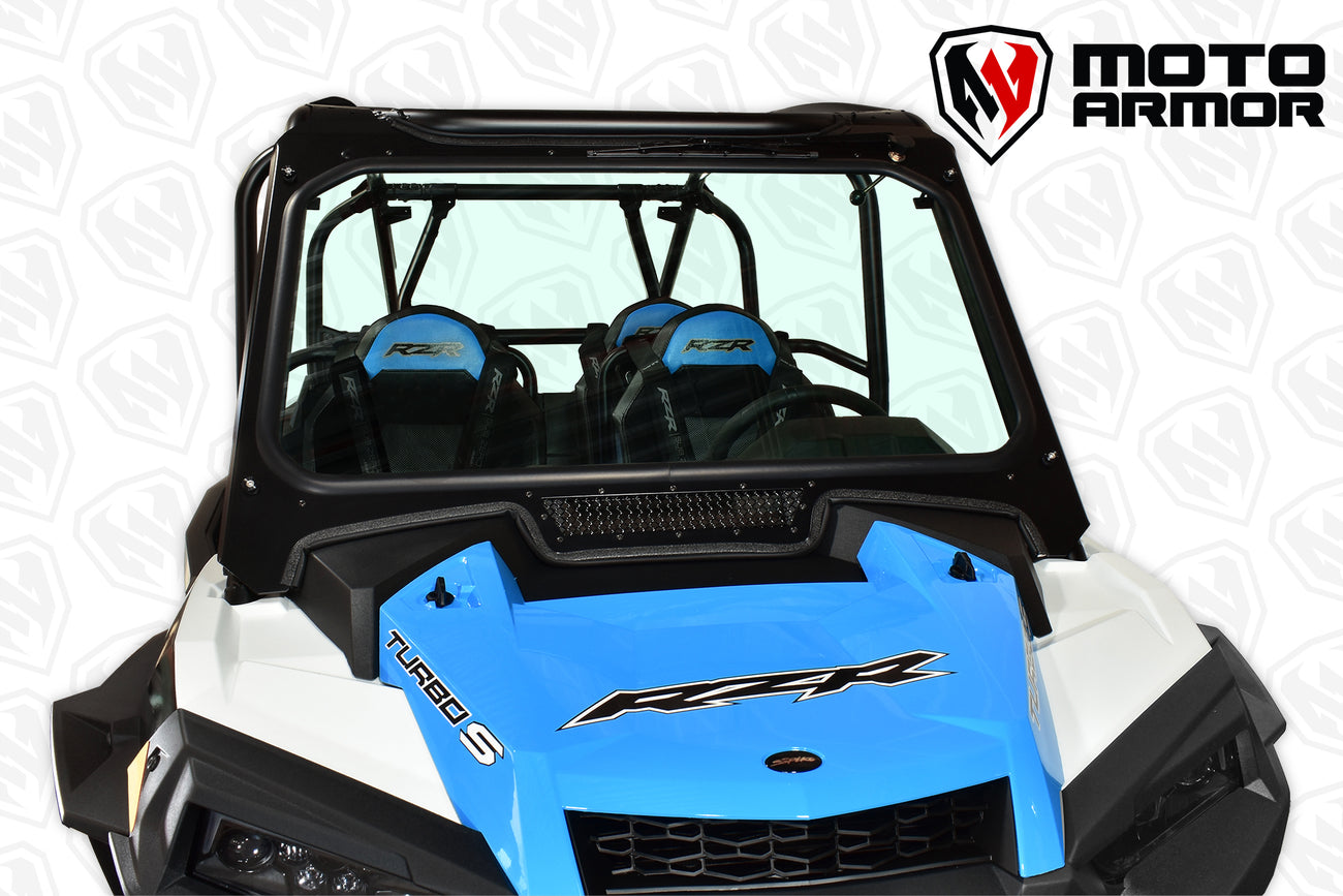 Polaris RZR Turbo S Full Glass Windshield Moto Armor