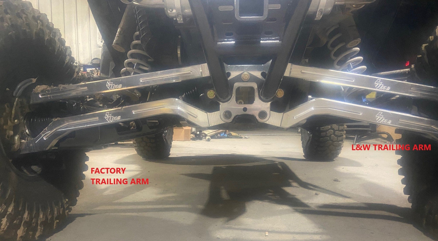 Polaris RZR Turbo S Steel High Clearance Trailing Arms L&W Fab
