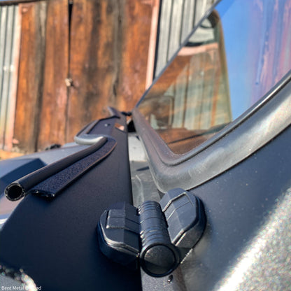 Polaris RZR Turbo S Vented Glass Windshield Bent Metal Off-Road