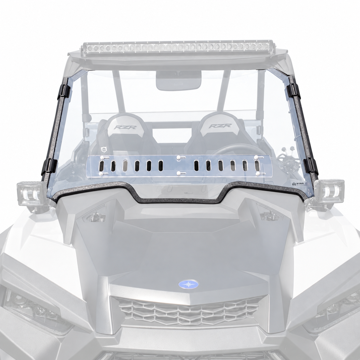 Polaris RZR XP 1000 / Turbo Scratch Resistant Polycarbonate Front Windshield | 3 Star UTV