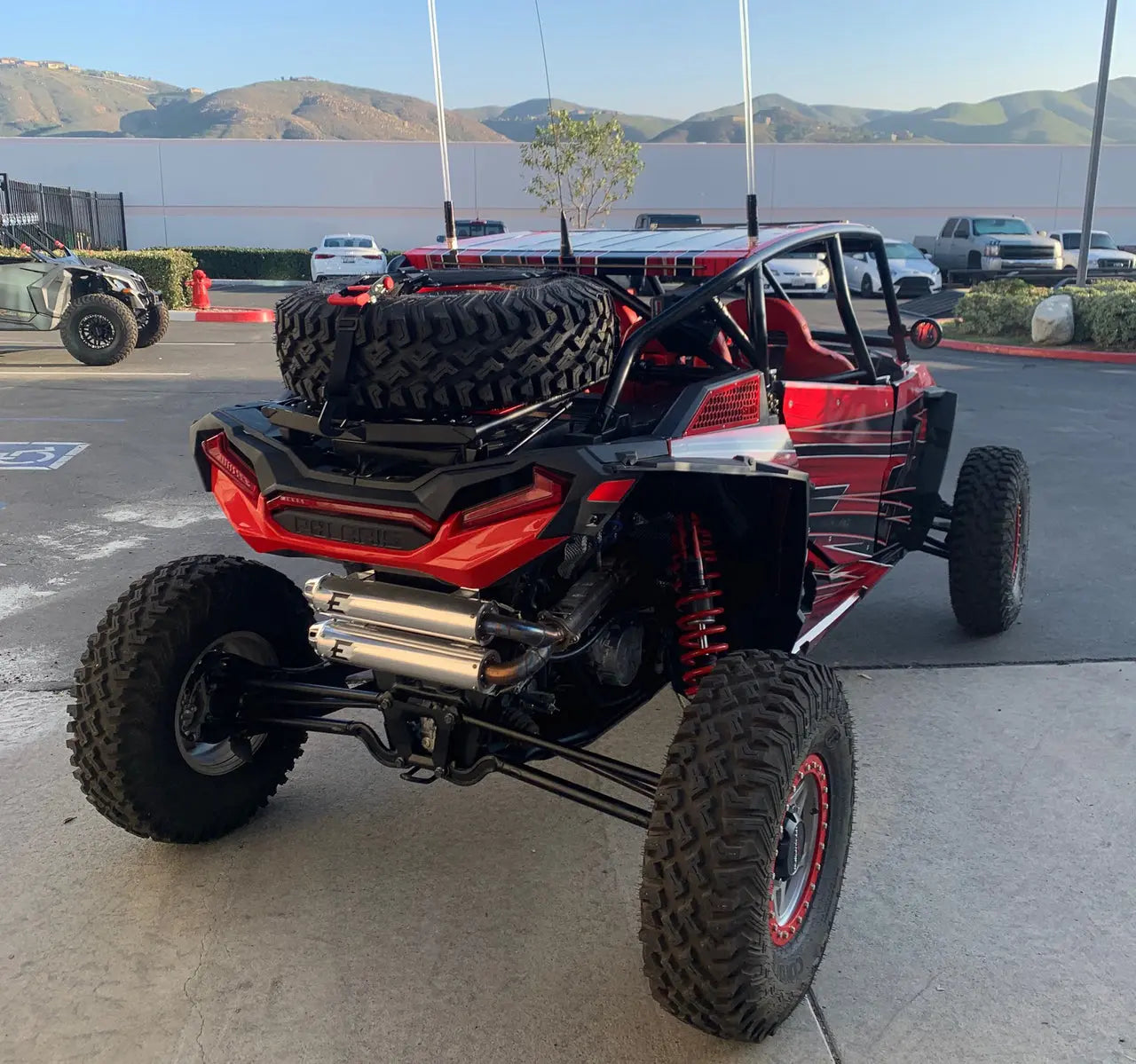 Polaris RZR XP 1000/Turbo/Turbo S X-Plorer Series Adventure Rack Angled View