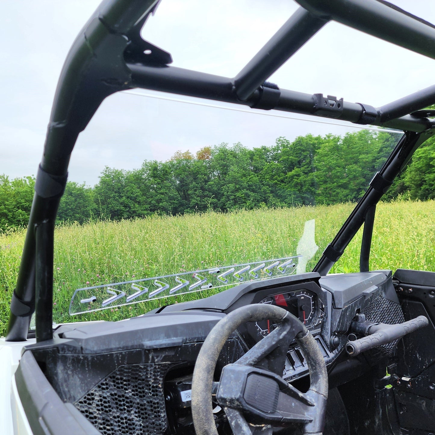 Polaris RZR XP UTV Front Windshield Installed View | 3 Star UTV