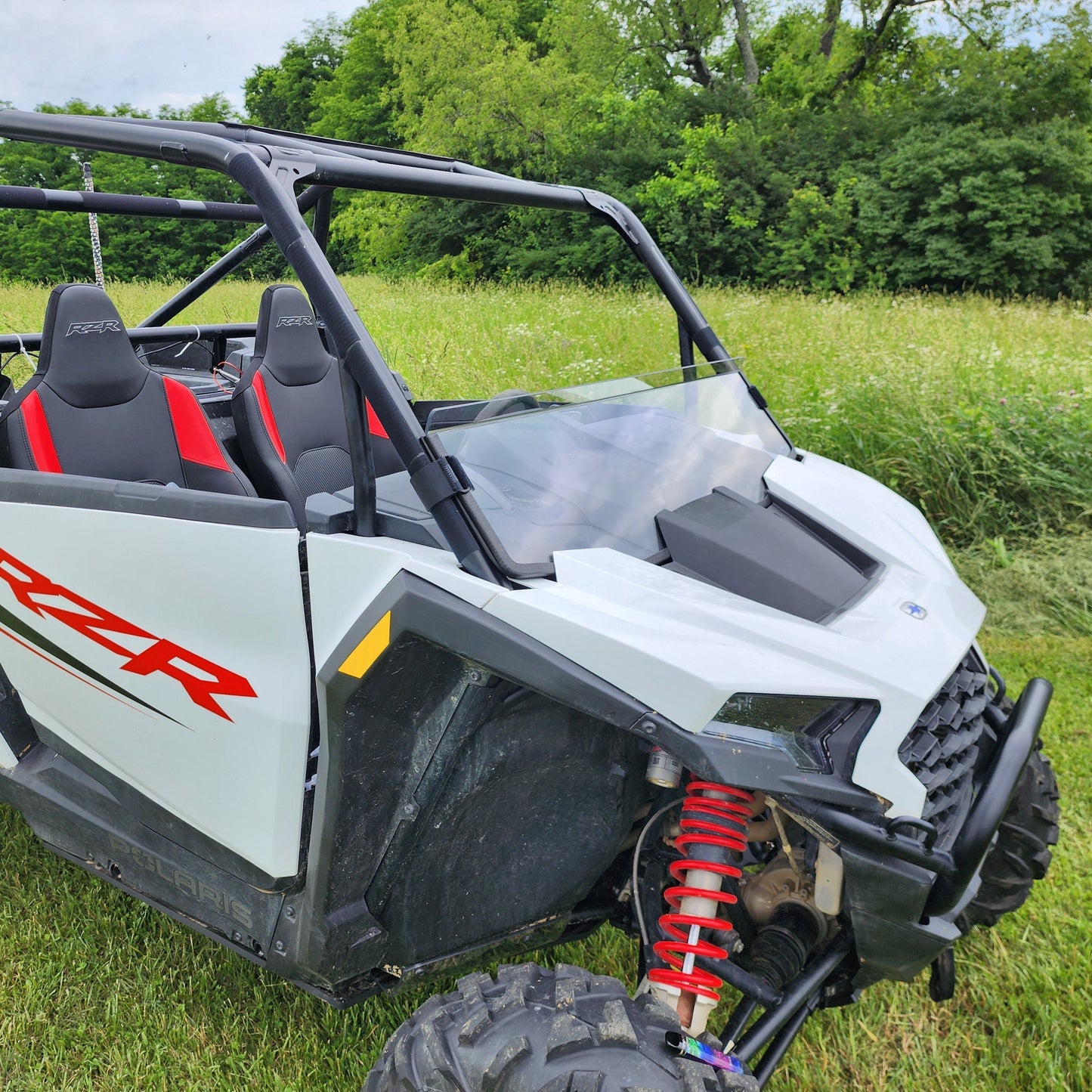 Polaris RZR XP UTV Half Windshield Installed View | 3 Star UTV