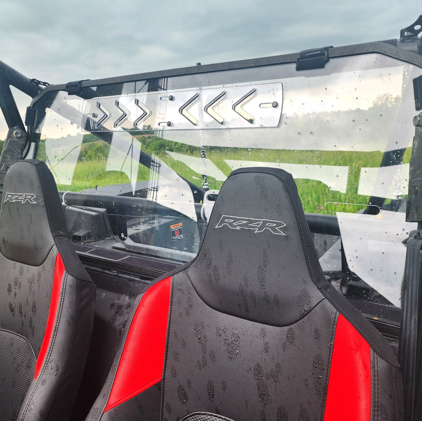 3 Star UTV Polycarbonate Rear Windshield for Polaris RZR XP Side by Side