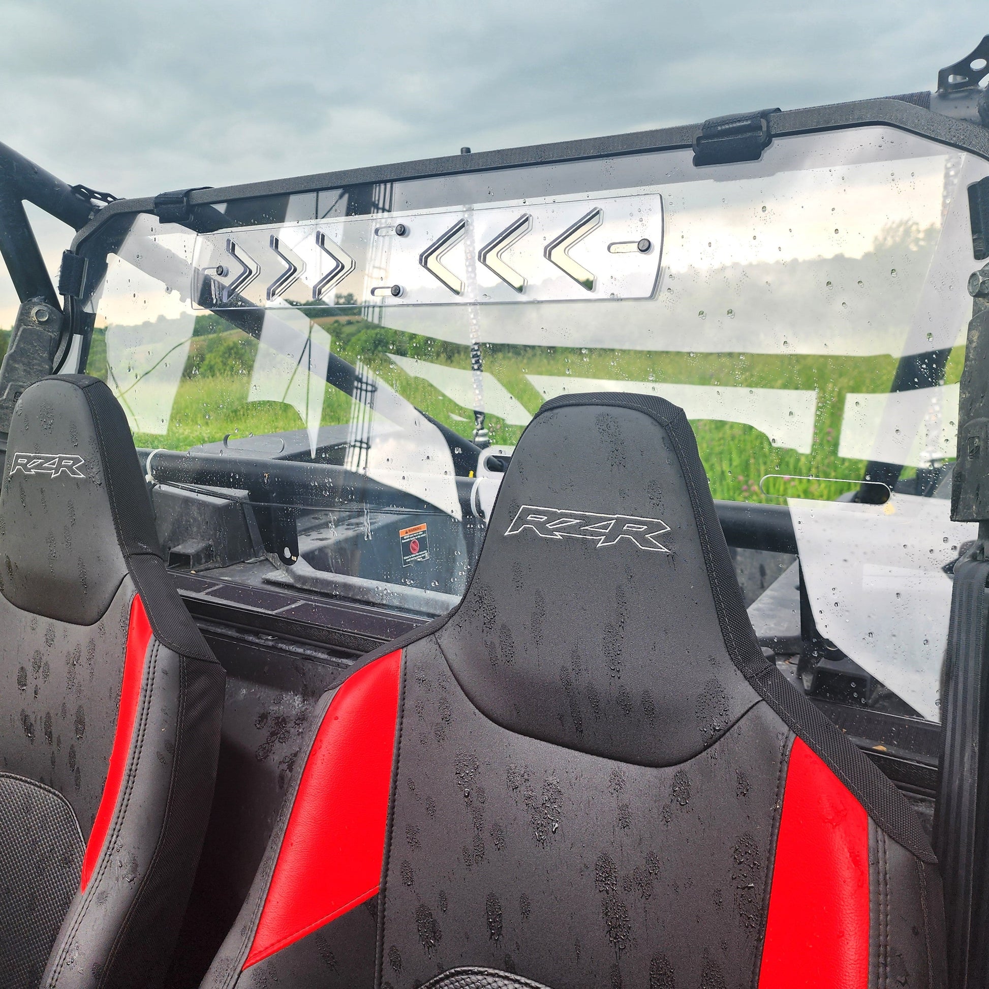 3 Star UTV Polycarbonate Rear Windshield for Polaris RZR XP Side by Side
