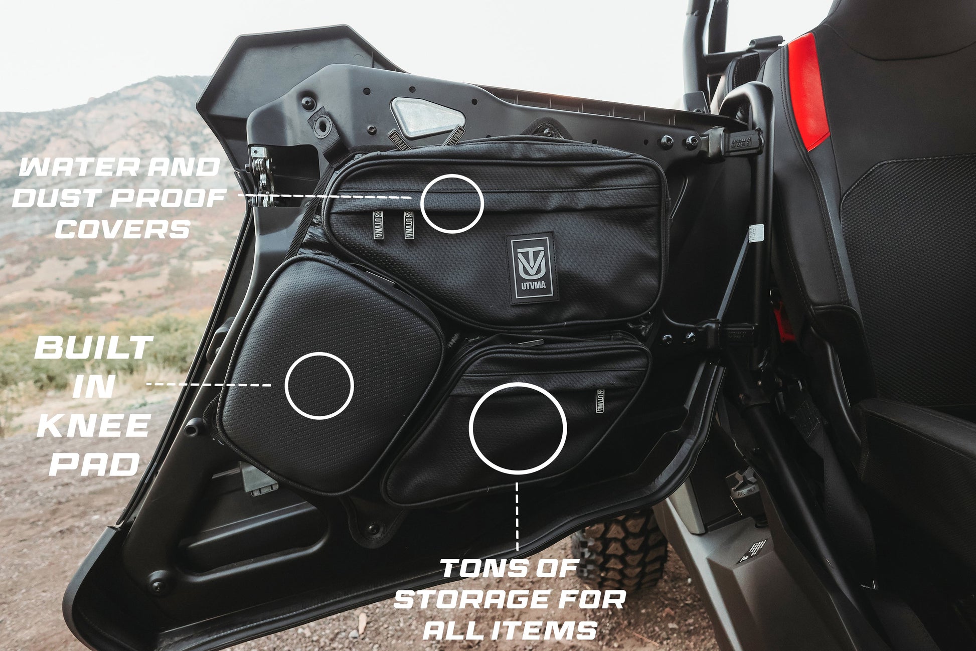 Polaris RZR XP (2024+) Rear Door Bag Set UTVMA