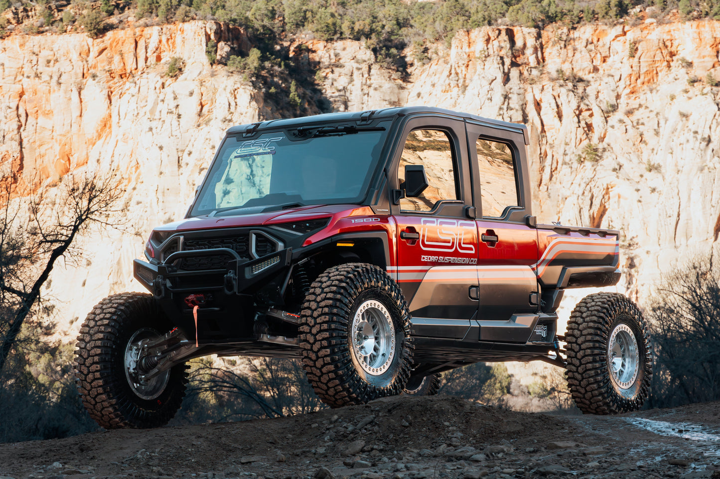 Polaris Ranger XD 1500 72" Mid Travel Suspension Kit Cedar Suspension Co