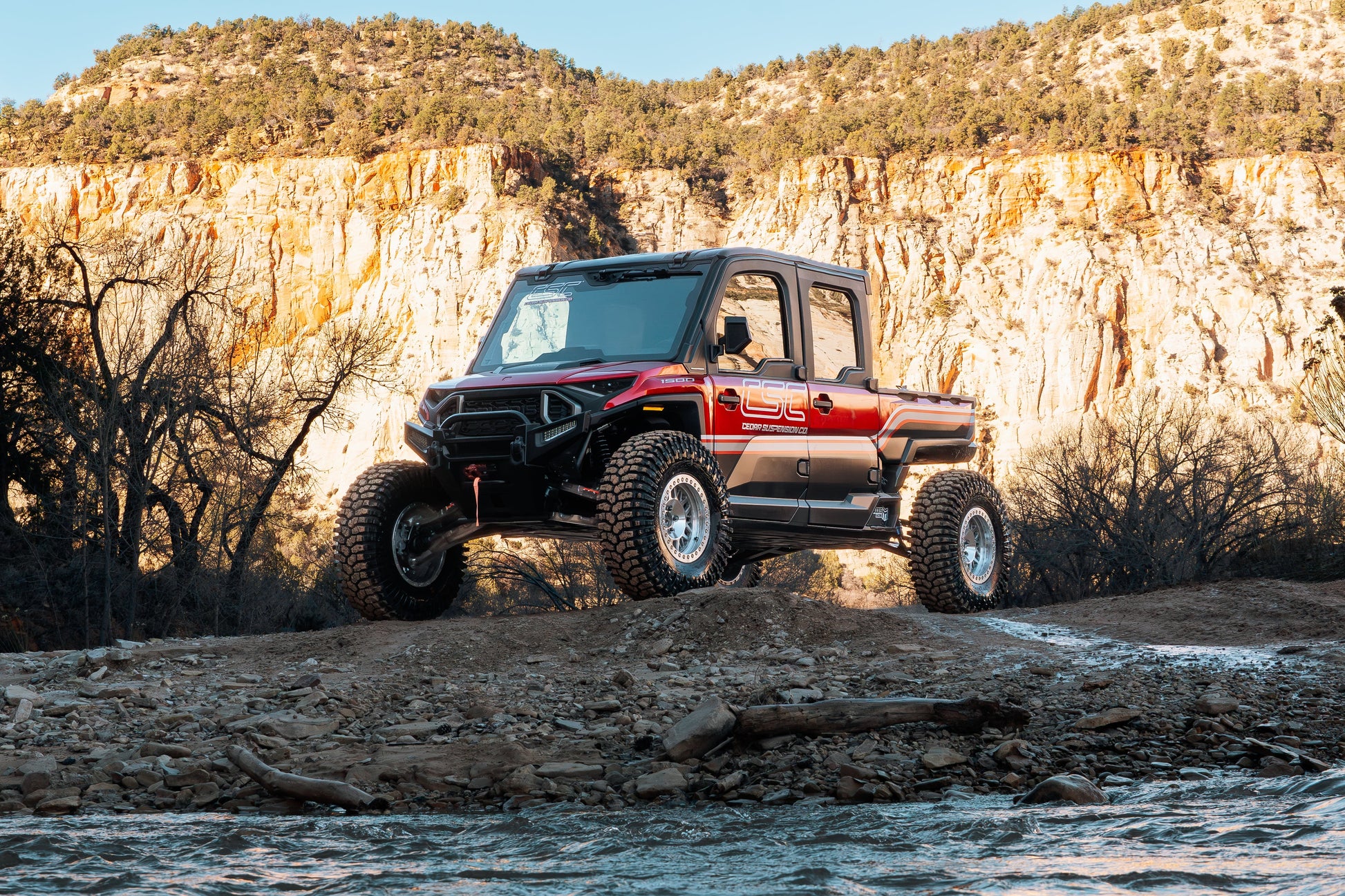 Polaris Ranger XD 1500 72" Mid Travel Suspension Kit Cedar Suspension Co