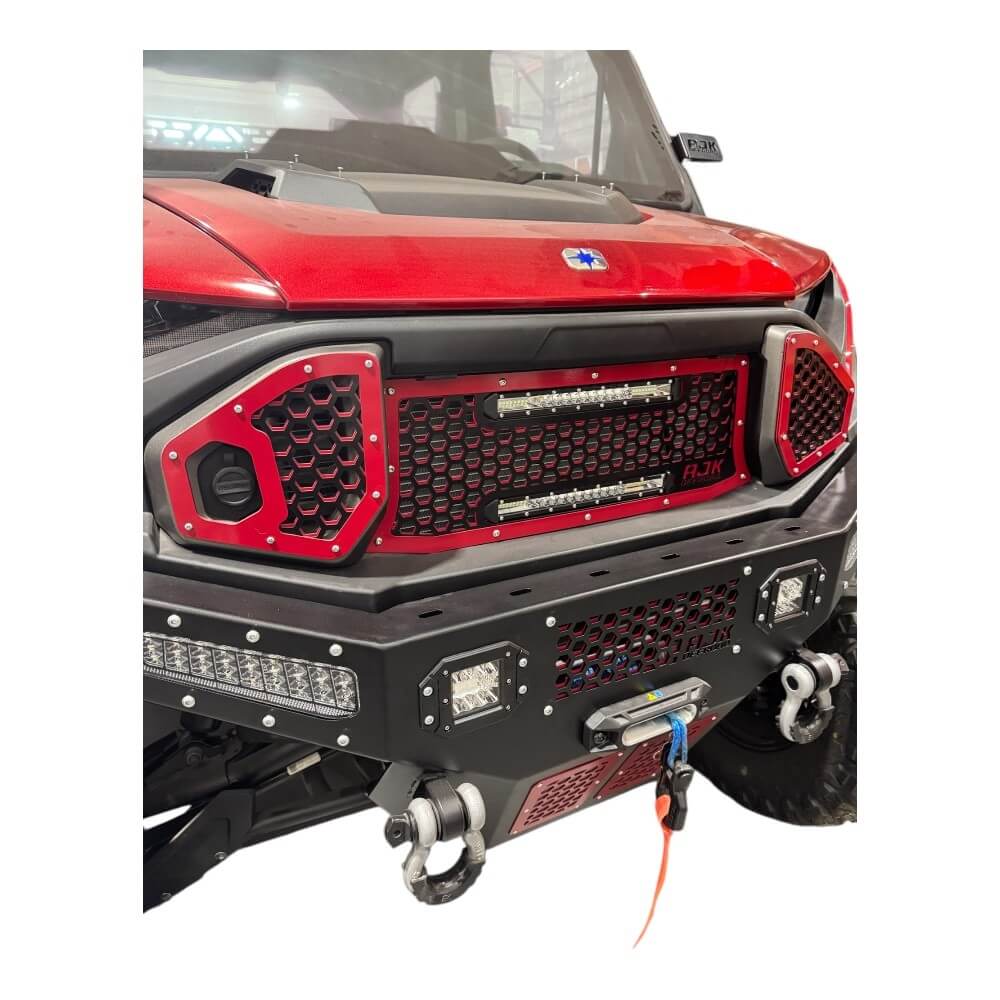 Polaris Ranger XD 1500 Front Grille with Lights AJK Offroad