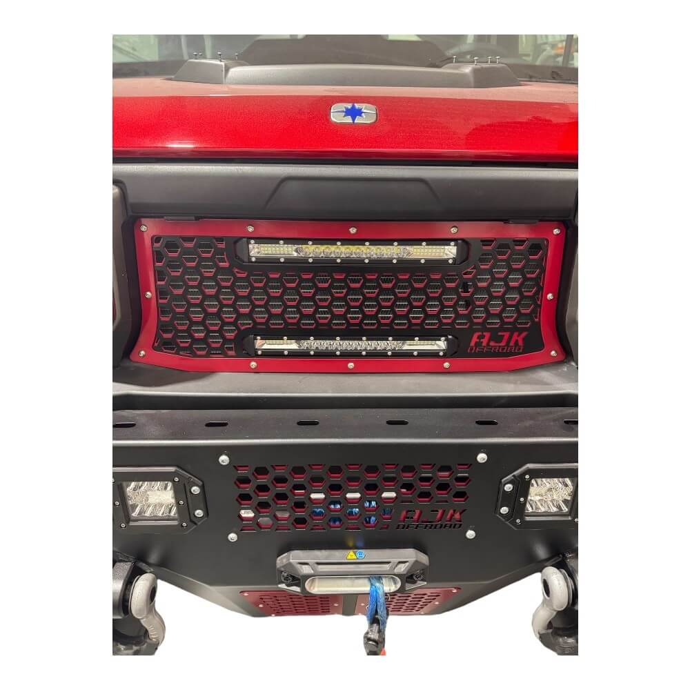 Polaris Ranger XD 1500 Front Grille with Lights AJK Offroad
