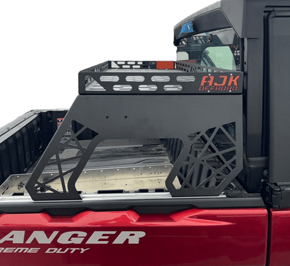 Polaris Ranger 1500XD Short Headache Rack 3/4 Rack by AJK Offroad Full Side Angle View