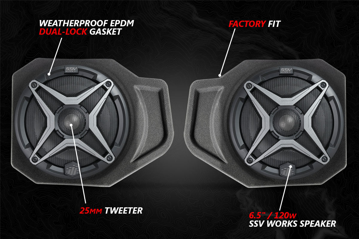 Polaris Ranger XP 1000 A-Spec 3 Speaker Audio System SSV Works