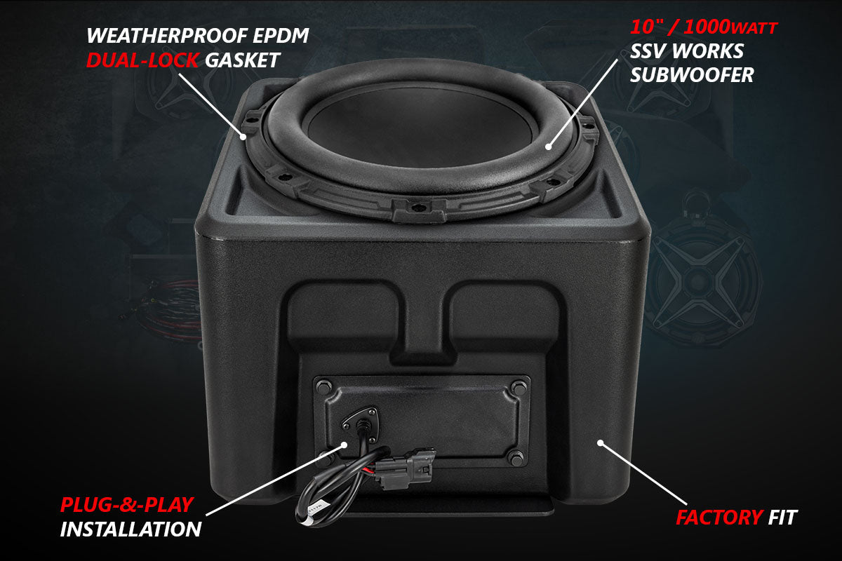 Polaris Ranger XP 1000 A-Spec 5 Speaker Audio System SSV Works