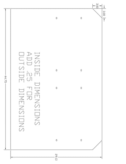 Dimension Markup for Polaris Bed by AJK Offroad