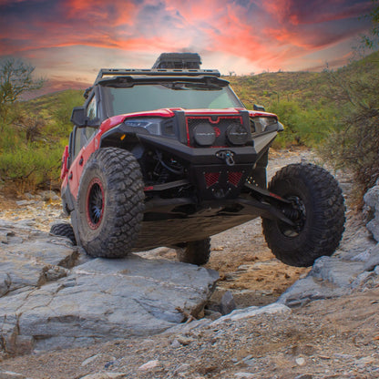Polaris Xpedition X-Plorer Series Front Bumper with Winch Mount Action Shot