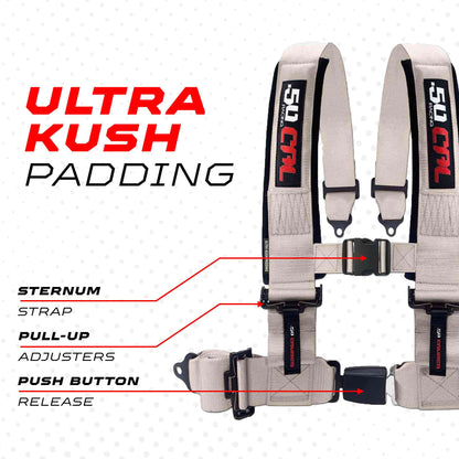 Pro Series 2" & 3" 4 point Harness with push button release