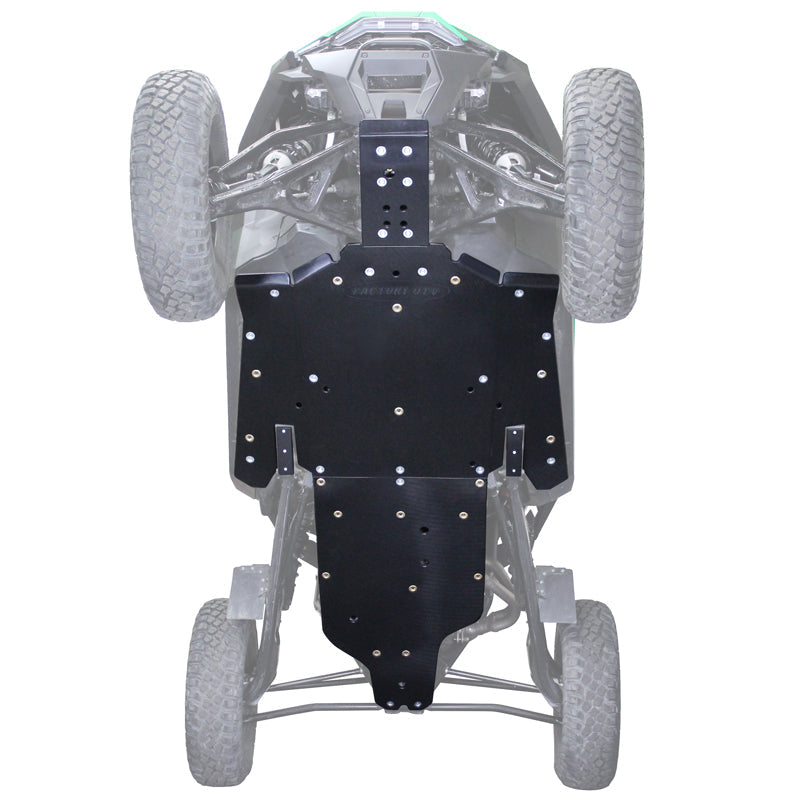 Polaris RZR Pro R UHMW Skid Plate by Factory UTV, front view