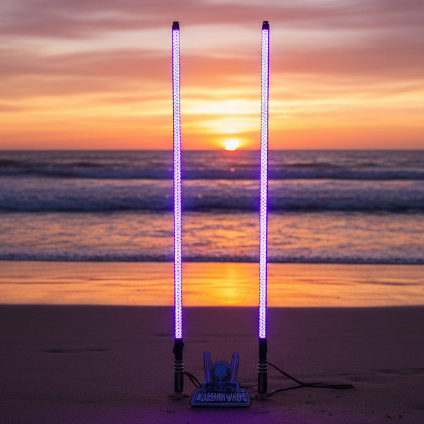 V2 LED Whip Set with Black Out Bases