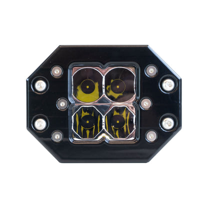 Quattro Flush Mount Clear LED Pod Lights (Pair) Heretic
