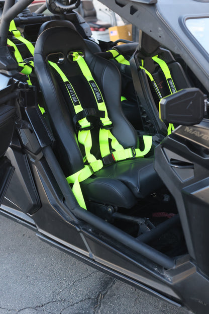 "REBEL" Series Pair of Front Suspension Bucket Seats Maverick R 2 or 4 Seater (2024+)