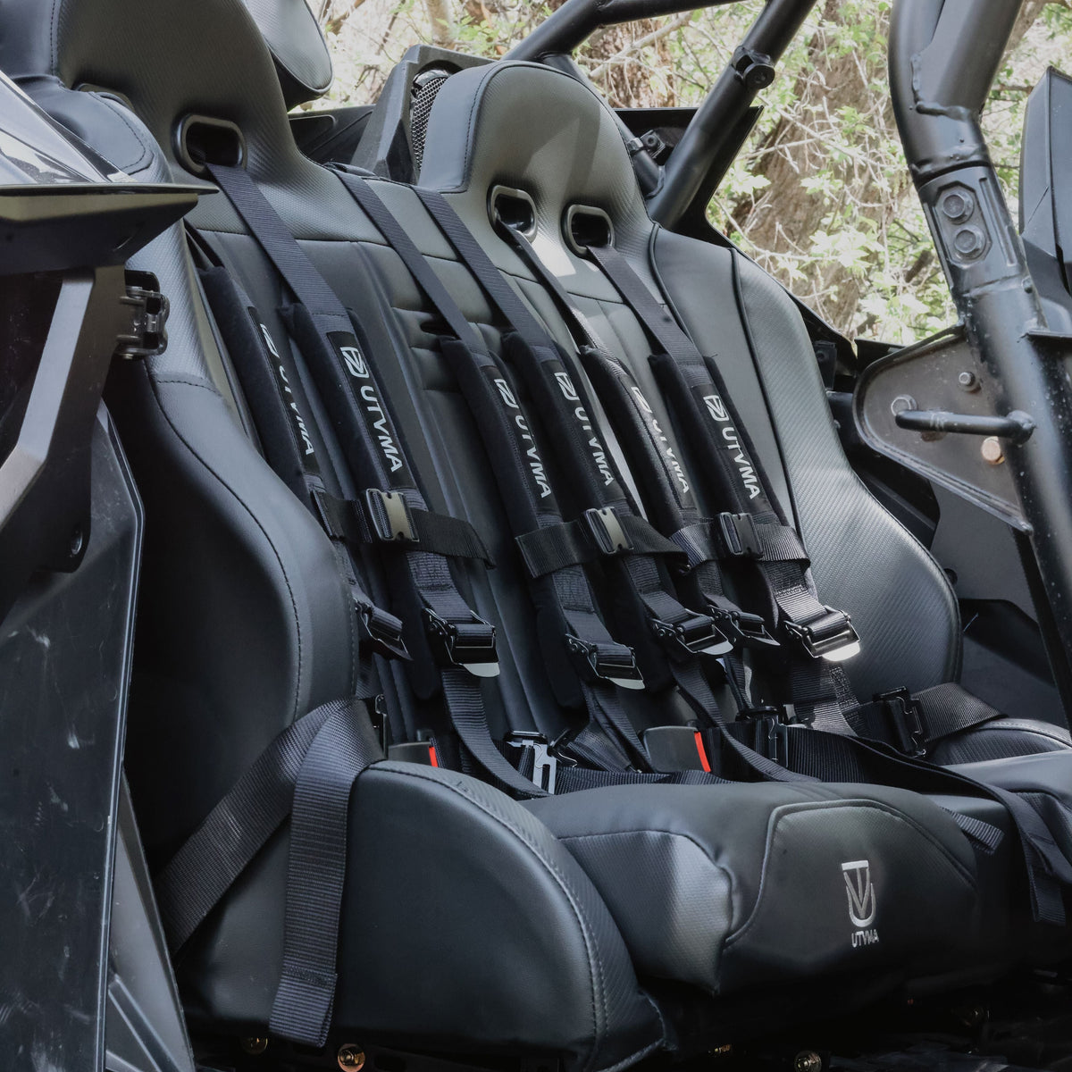 Polaris RZR Pro R / Pro XP / Turbo R Rear Bench Seat with Harnesses | UTVMA