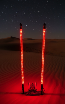 RGBW LED Whip Set with Brake & Turn Signals Marshin Whips