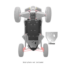 Polaris RZR RS1 X-Brace for UHMW Skid Plate