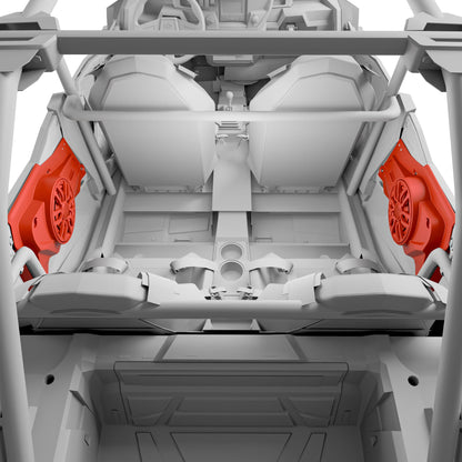 Polaris RZR Rear Door Loaded Speaker Panels | DS18