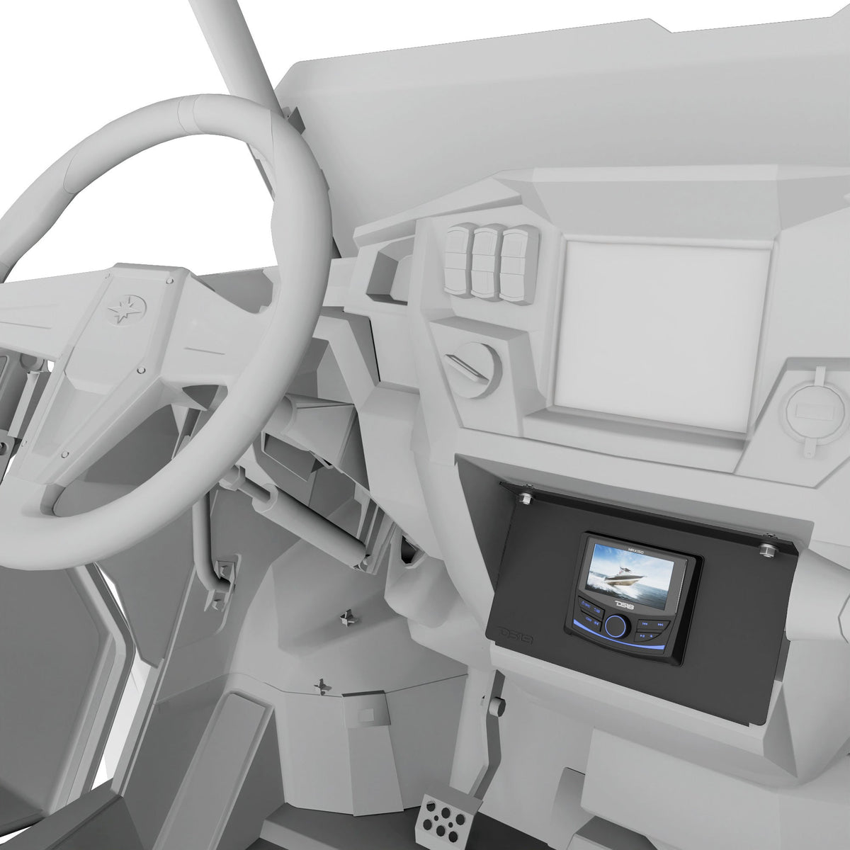 Polaris RZR Dash Pocket Stereo Mounting Bracket | DS18