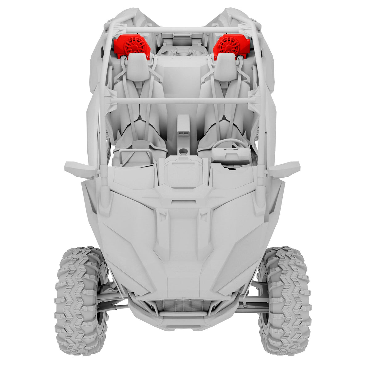 Polaris RZR Pro R / Pro XP / Turbo R Rear Loaded Speaker Pods | DS18