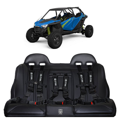 Polaris RZR Pro R / Pro XP / Turbo R Rear Bench Seat with Harnesses | UTVMA