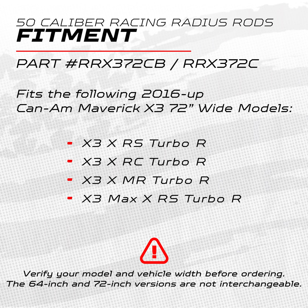 Can-Am Maverick X3 Heavy Duty Radius Rods | 50 Caliber Racing