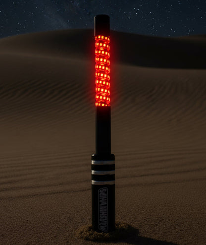 V3 LED Whip with Chrome Black Base (Single)
