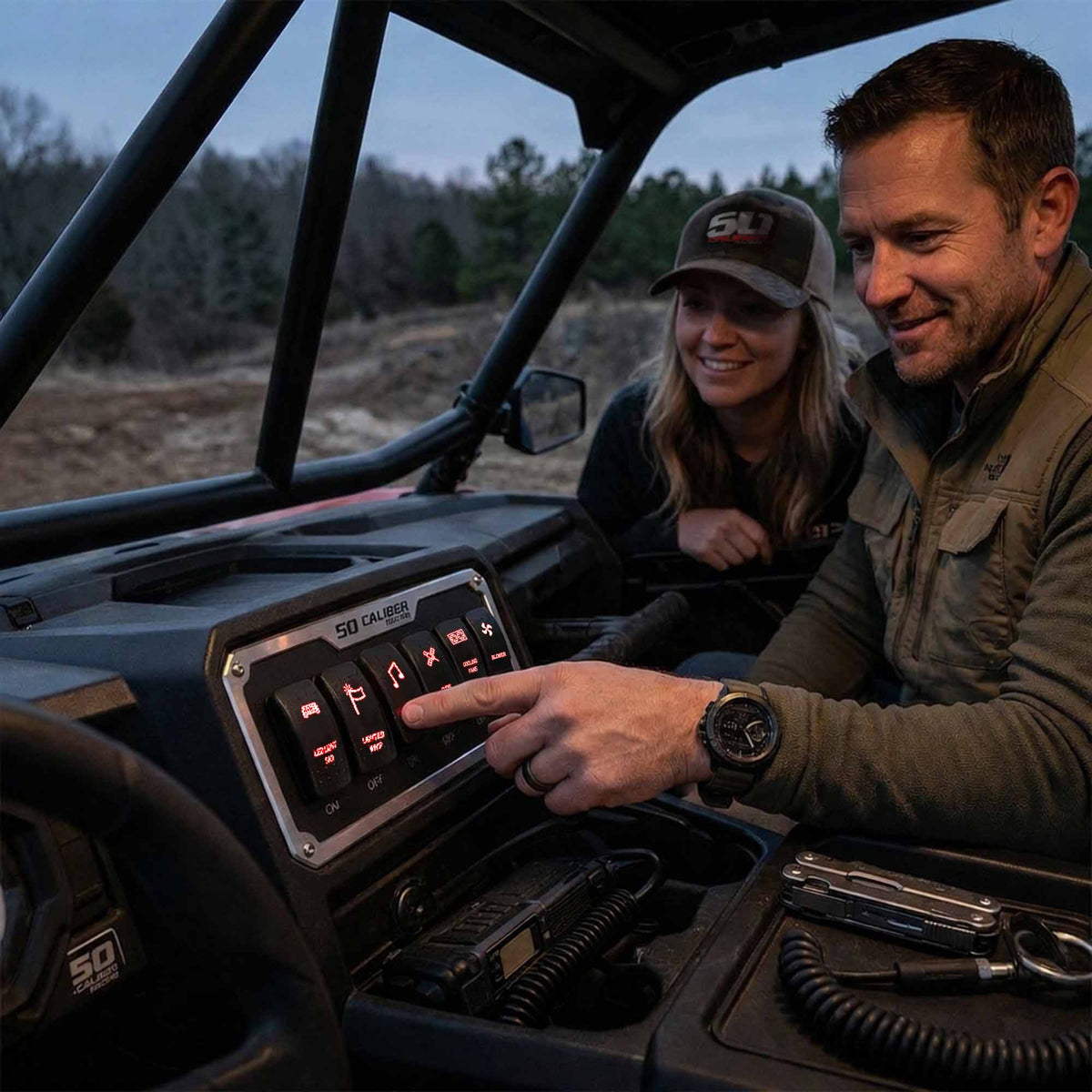 SxS Waterproof Rocker Switch On/Off | 50 Caliber Racing