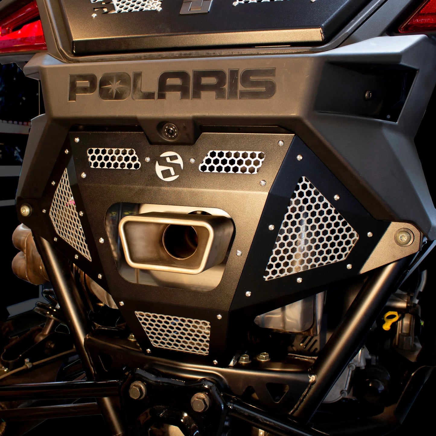 SDR Motorsports Polaris RZR Pro R Rear Exhaust Grille Cover Installation