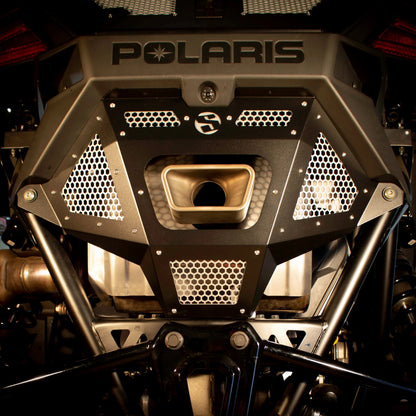 SDR Motorsports Polaris RZR Pro R Rear Exhaust Grille Cover Rear View