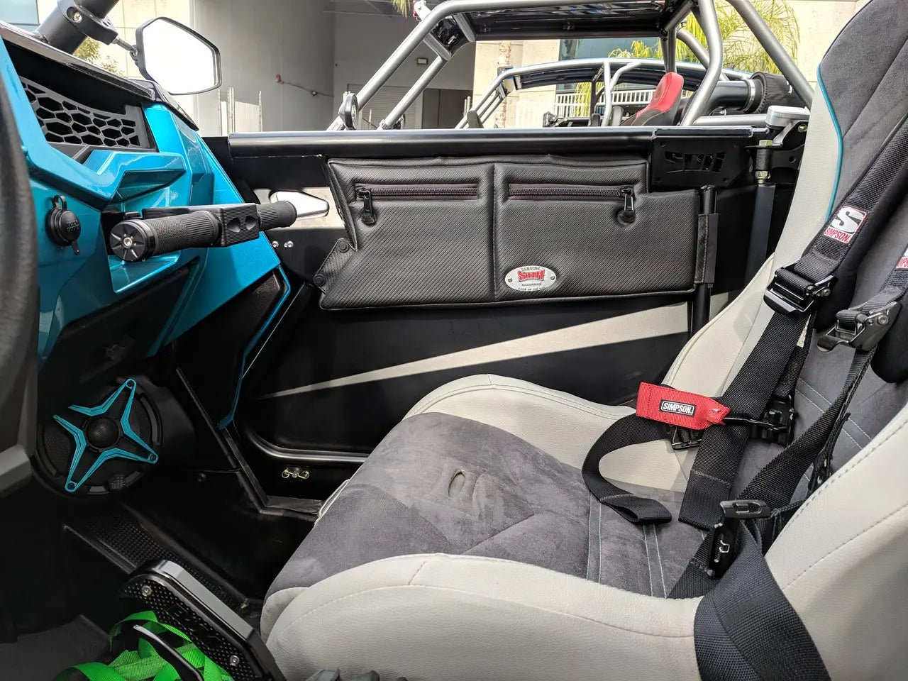 SDR Motorsports Polaris RZR XP 4 1000/Turbo/Turbo S Front Hi-Bred Door Bags Installed