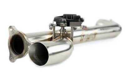 Polaris RZR Turbo Side Piece Header Pipe with Electronic Cutout