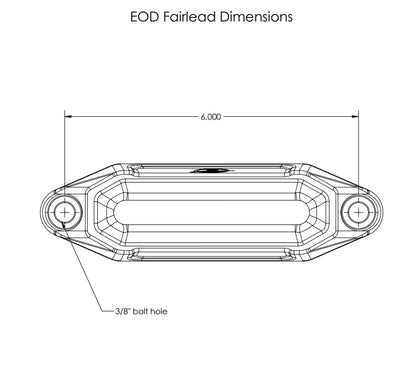 Elektric Offroad Designs UTV Winch Fairlead and Hook (Gunmetal)